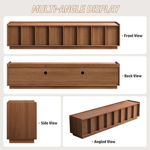 Used Light Brown Wood Media Storage for sale on AptDeco