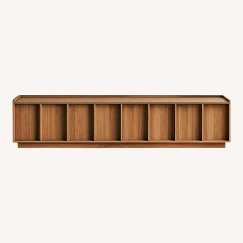 Used Light Brown Wood Media Storage for sale on AptDeco