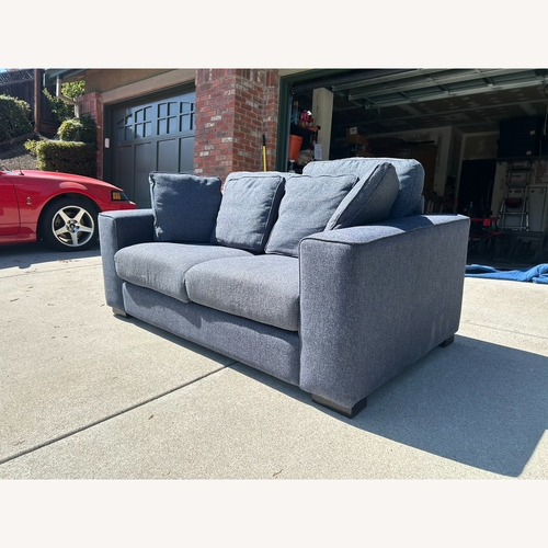 Used Abbyson Living Furniture Blue 2 Seater Sofa for sale on AptDeco