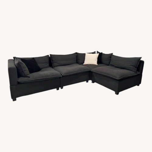 Used Dark Gray Fabric 3+ Piece Sectional for sale on AptDeco
