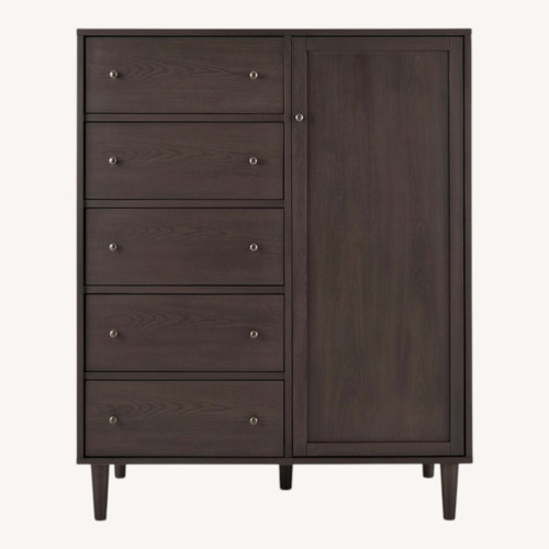 Used Crate & Barrel Barnes Armoire — Dark Oak for sale on AptDeco