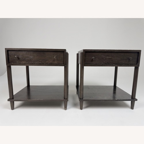 Used Crate & Barrel Barnes Nightstands — Pair, Dark Oak for sale on AptDeco