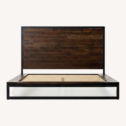 Used West Elm Logan Industrial Queen Bed - Natural for sale on AptDeco