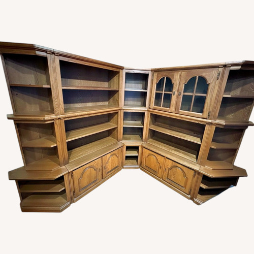 Used Corner Wood Wall Unit  for sale on AptDeco