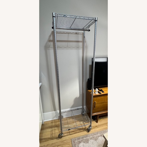 Used InterMetro Small Clothes Rack (Silver) for sale on AptDeco