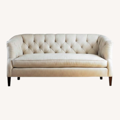 Used Sherrill Furniture White 2 Seater Sofa for sale on AptDeco