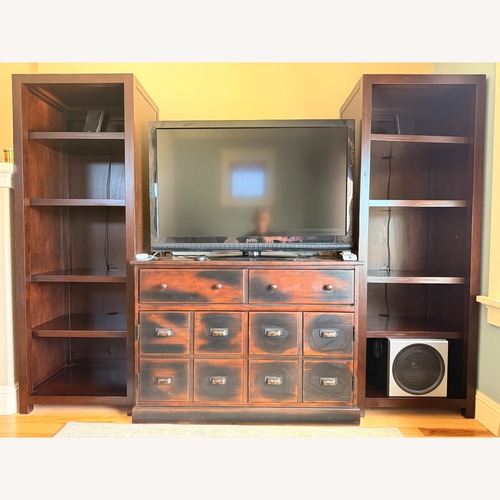 Used Pottery Barn Andover Entertainment Center for sale on AptDeco