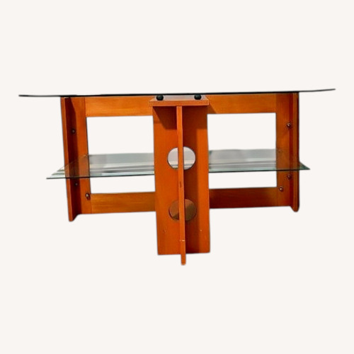Used Mid-century Coffee Wood and Glass Table for sale on AptDeco