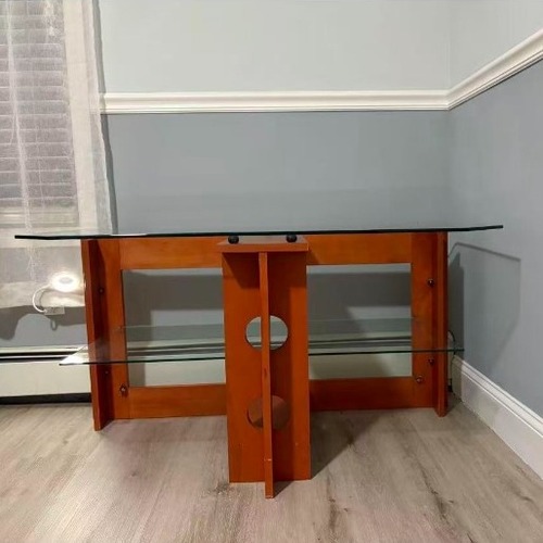 Used Mid-century Coffee Wood and Glass Table for sale on AptDeco