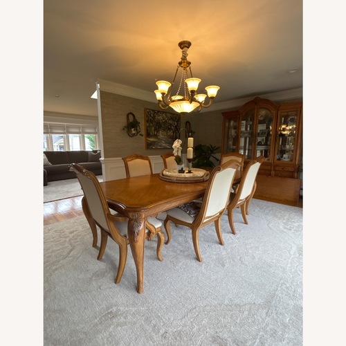 Used American Drew Light Brown Wood Dining Table for sale on AptDeco