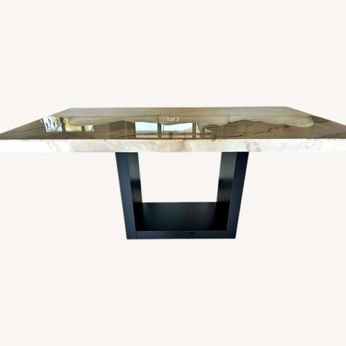 Used Natural Marble Dining Table for sale on AptDeco
