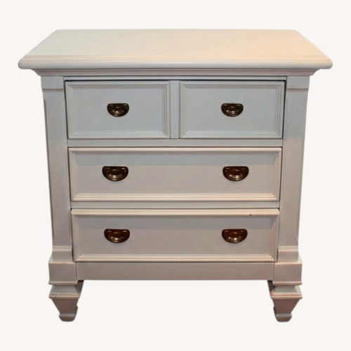 Used Art Van White Wood Nightstand for sale on AptDeco