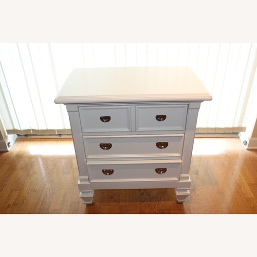 Used Art Van White Wood Nightstand for sale on AptDeco
