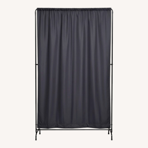 Used Black Fabric Room Divider for sale on AptDeco