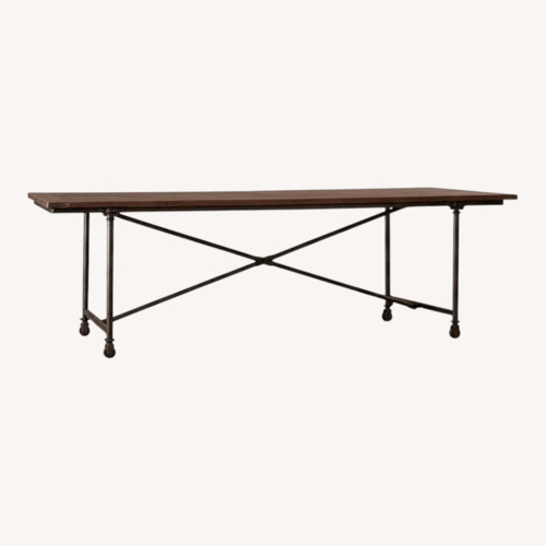 Used Restoration Hardware Flatiron Rectangular Dining Table for sale on AptDeco