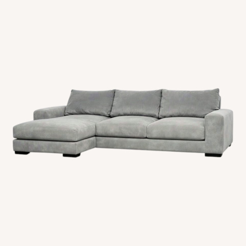 Used Light Gray 2 Piece Sectional for sale on AptDeco