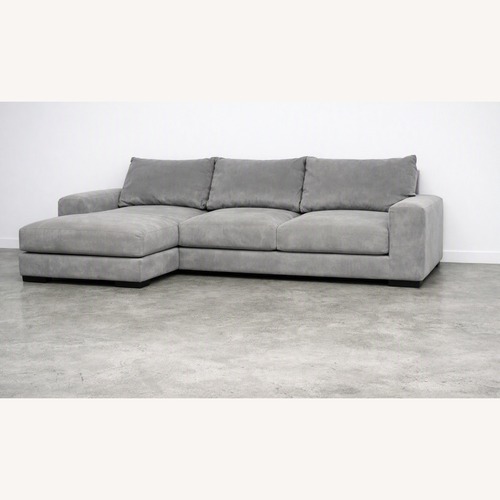 Used Light Gray 2 Piece Sectional for sale on AptDeco