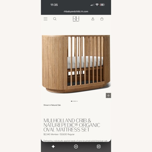 Used  Resstoration Hardware Crib to Bed  for sale on AptDeco