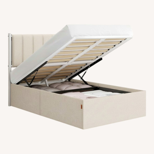 Used Amazon Twin Lift-Up Storage Bed Frame for sale on AptDeco