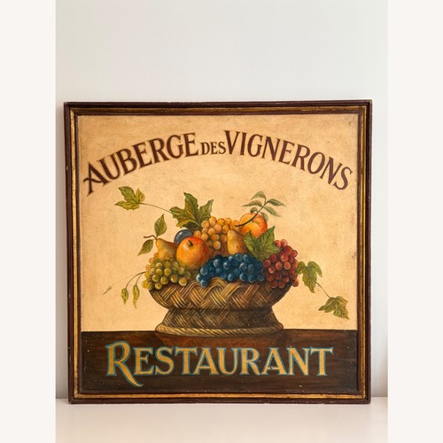 Used Large 36x36 French Country Wood Sign for sale on AptDeco