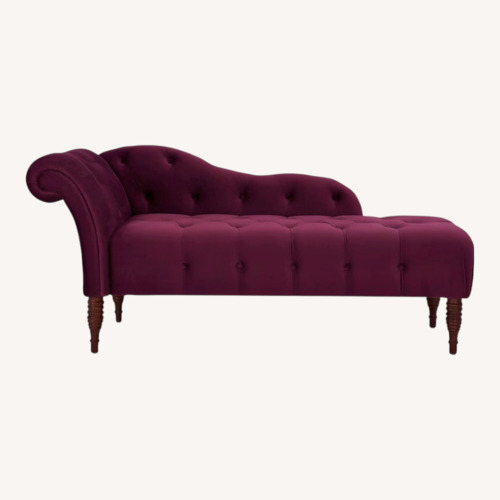 Used Ashley Burgandy Red Chaise Lounge for sale on AptDeco