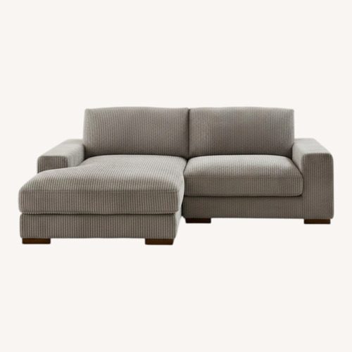 Used Wayfair Light Brown 2 Piece Sectional for sale on AptDeco