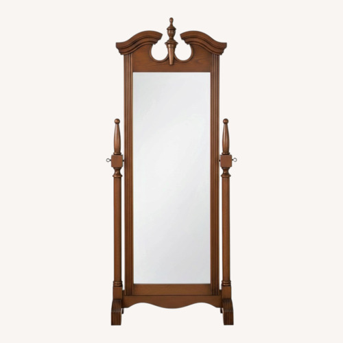 Used Bob's Discount Furniture Dark Brown Floor Mirror for sale on AptDeco