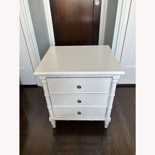 Used Safavieh White Wood Nightstand for sale on AptDeco