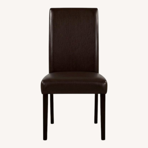 Used IKEA Dark Brown Leather Dining Chair for sale on AptDeco