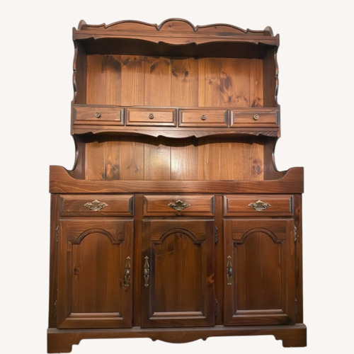Used Dark Brown Wood Sideboard for sale on AptDeco