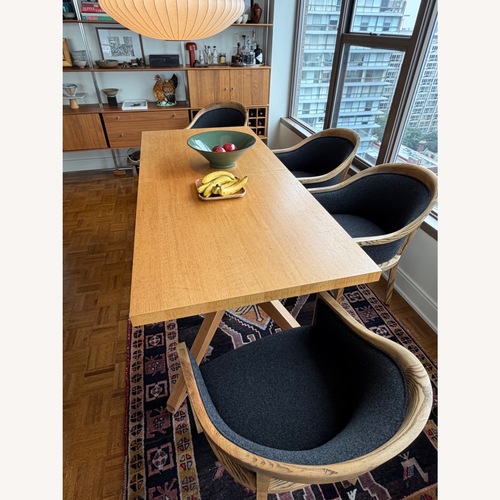 Used Design Within Reach Cross Natural Wood Dining Table for sale on AptDeco