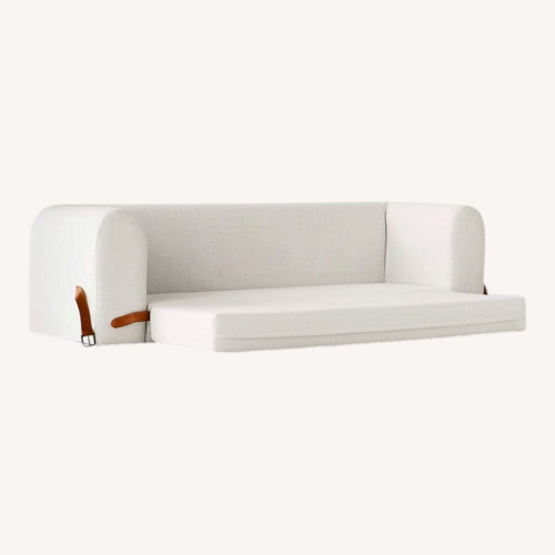 Used CB2 Alesso Snow White Performance Fabric Sleeper Sofa for sale on AptDeco