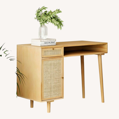 Used Nathan James Light Brown Wood Desk for sale on AptDeco