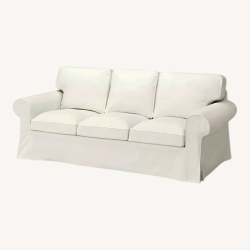 Used IKEA White 3+ Seater Sofa for sale on AptDeco