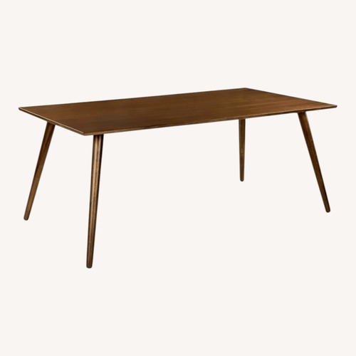 Used Article Dark Brown Wood Dining Table for sale on AptDeco
