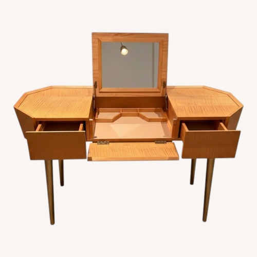 Used Light Brown Wood Desk for sale on AptDeco