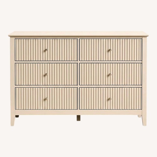 Used Farmhouse Furniture White Wood Dresser for sale on AptDeco
