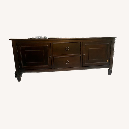 Used Safavieh Dark Brown Wood Media Storage for sale on AptDeco