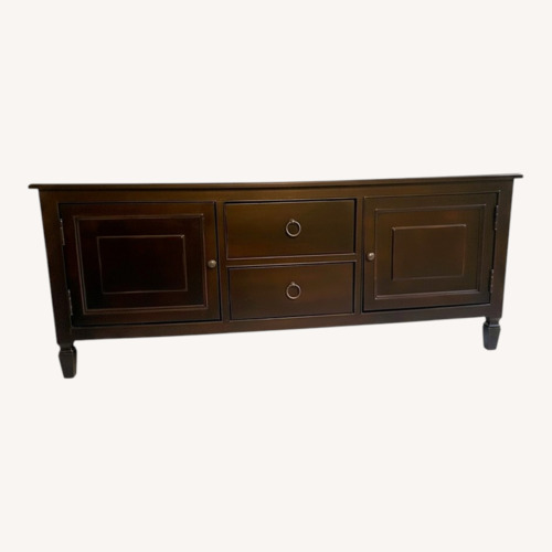 Used Safavieh Dark Brown Wood Media Storage for sale on AptDeco