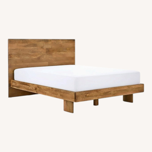 Used West Elm Anton Solid Wood Bed Queen Size  for sale on AptDeco