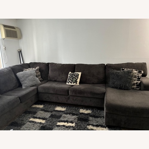 Used Dark Gray Fabric 3+ Piece Sectional for sale on AptDeco