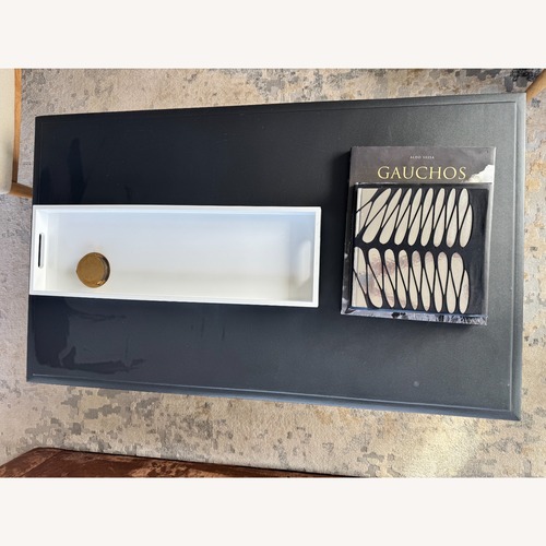 Used Restoration Hardware Carmel Black Coffee Table for sale on AptDeco