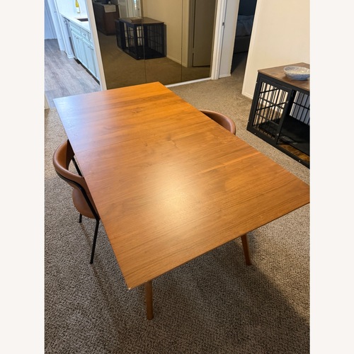 Used West Elm Wood Dining Table - Extendable for sale on AptDeco