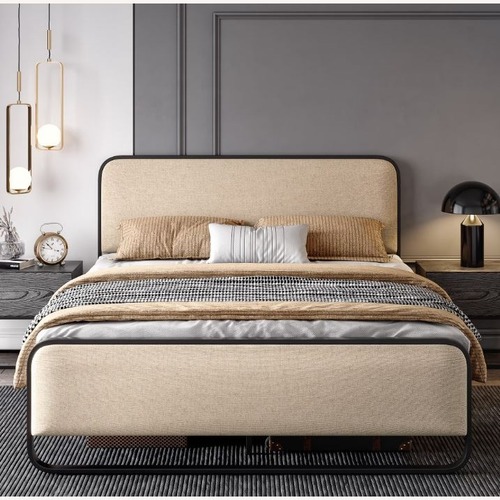 Used Walmart Full Size Bed Frame with Headboard for sale on AptDeco
