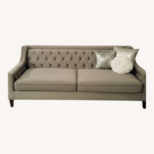 Used Value City Velvet 3 Seat Sofa  for sale on AptDeco