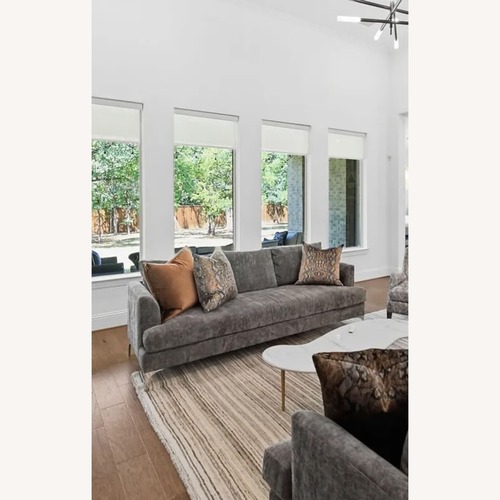 Used Perigold Dark Gray Fabric 3+ Seater Sofa for sale on AptDeco