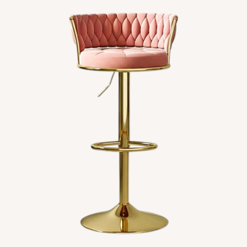 Used Bed Bath & Beyond Pink Velvet Barstools  for sale on AptDeco