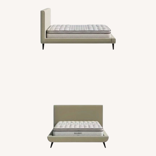 Used Saatva Porto King Bed Frame for sale on AptDeco