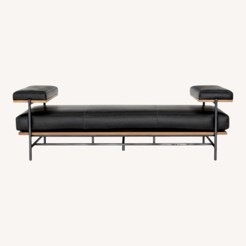 Used Espreso Brown Leather Chaise Lounge for sale on AptDeco