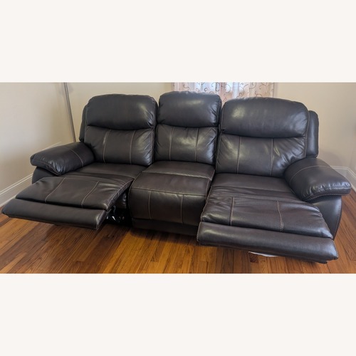 Used Raymour & Flanigan Dark Brown 3+ Seater Sofa for sale on AptDeco